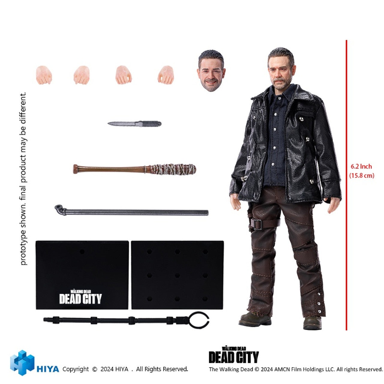 Pedido Figura Negan- The Walking Dead - Exquisite Super Series marca HIYA ESW0307 escala pequeña 1/12