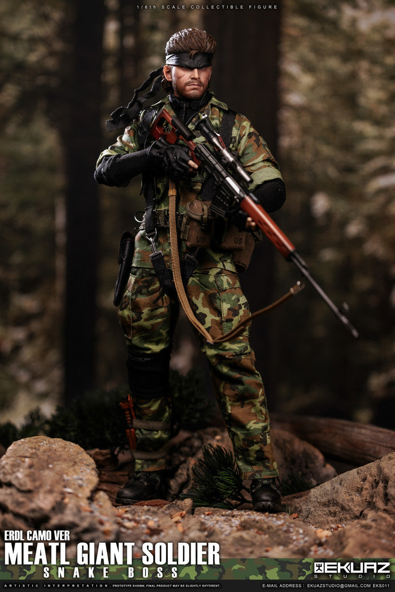 Preventa Figura Snake Boss (Tiger ERDL Camo version) marca Ekuaz Studio EKS011 escala 1/6