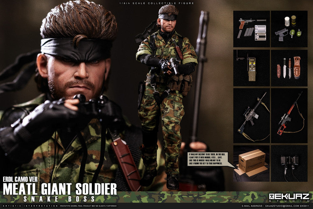 Preventa Figura Snake Boss (Tiger ERDL Camo version) marca Ekuaz Studio EKS011 escala 1/6