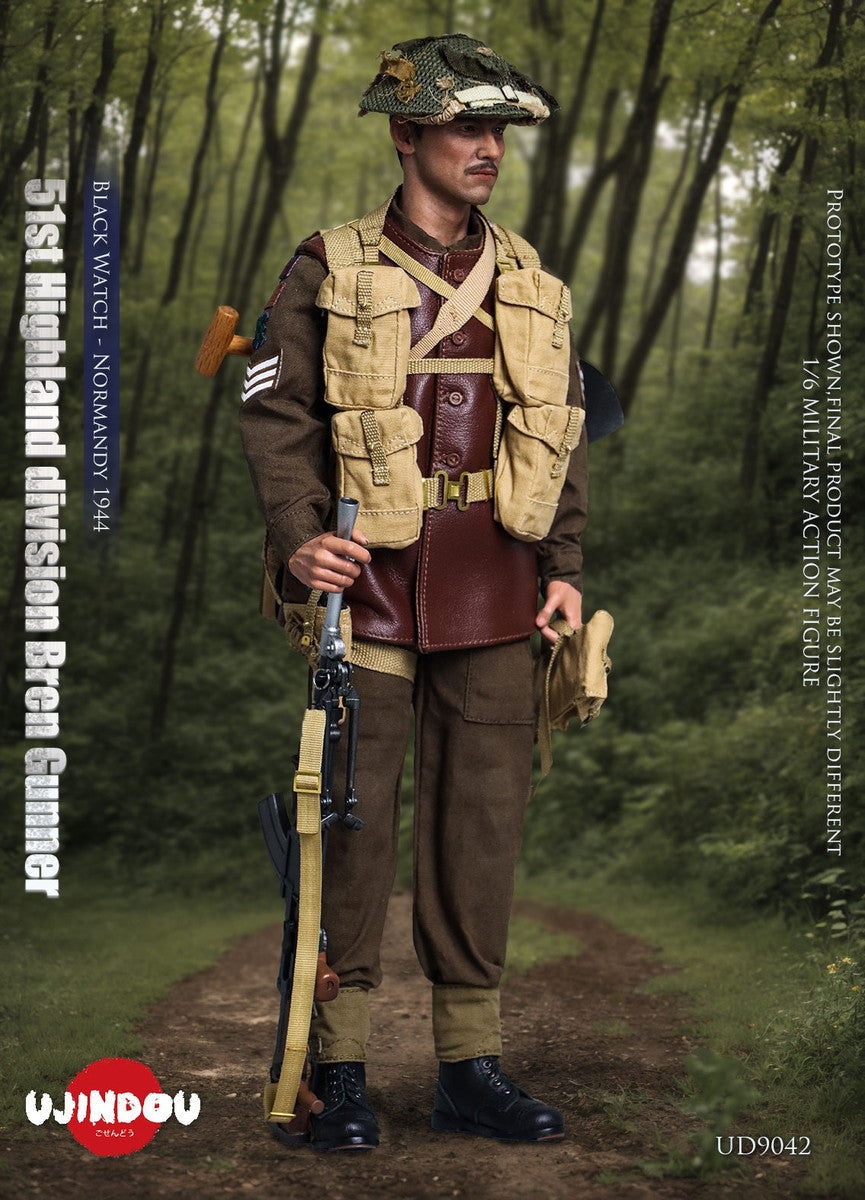 Pedido Figura 51st Highland Division Bren Gunner - Black Watch - Normandy 1944 marca Ujindou UD9042 escala 1/6