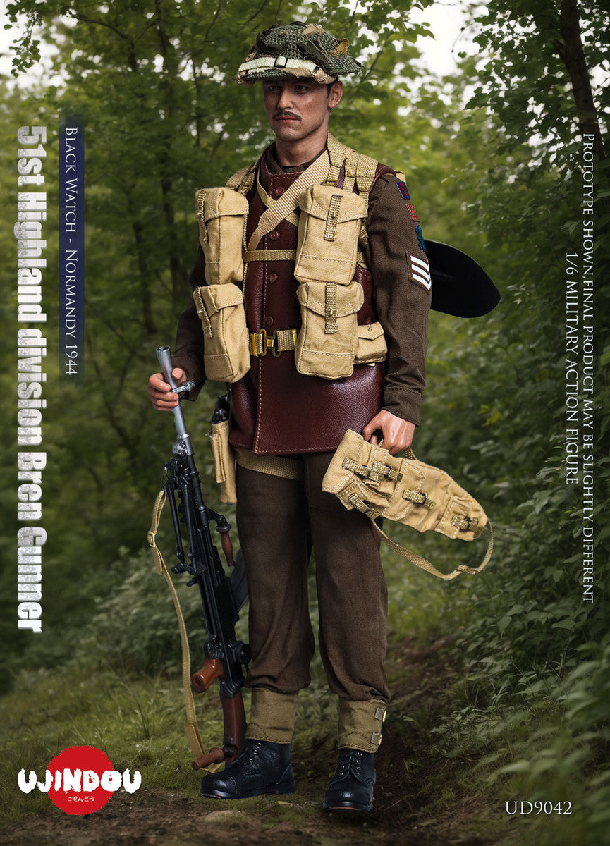 Pedido Figura 51st Highland Division Bren Gunner - Black Watch - Normandy 1944 marca Ujindou UD9042 escala 1/6