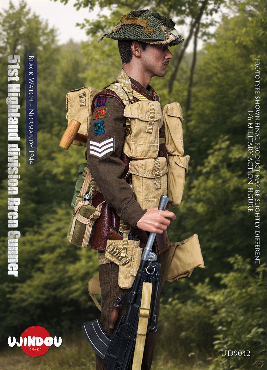Pedido Figura 51st Highland Division Bren Gunner - Black Watch - Normandy 1944 marca Ujindou UD9042 escala 1/6