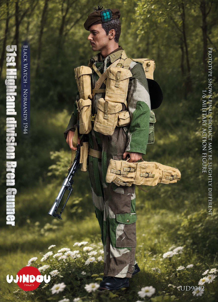 Pedido Figura 51st Highland Division Bren Gunner - Black Watch - Normandy 1944 marca Ujindou UD9042 escala 1/6