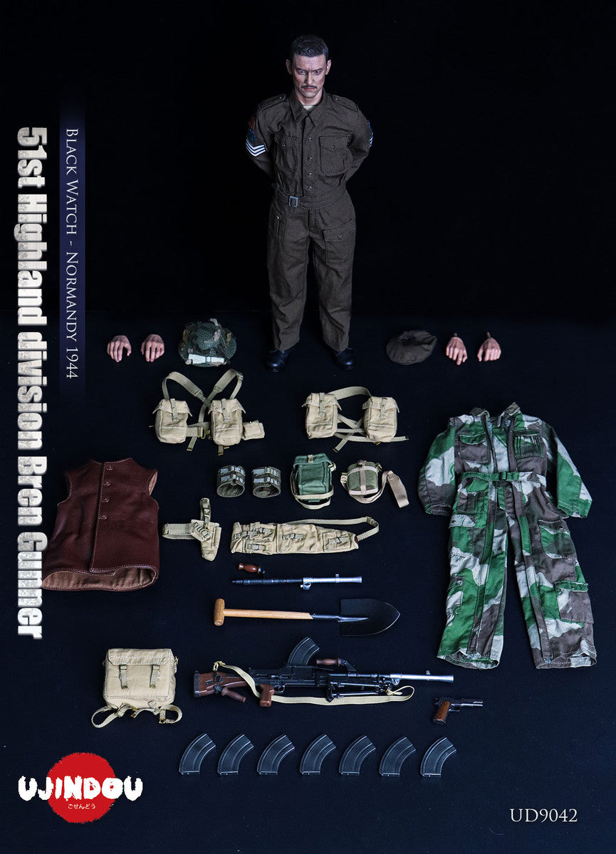 Pedido Figura 51st Highland Division Bren Gunner - Black Watch - Normandy 1944 marca Ujindou UD9042 escala 1/6