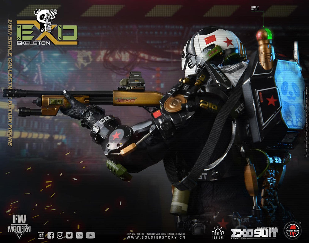 Preventa Figura EXO-Skeleton Armor Suit Test -03 “Panda Division” (Standard version) marca Soldier Story SS141 escala 1/6