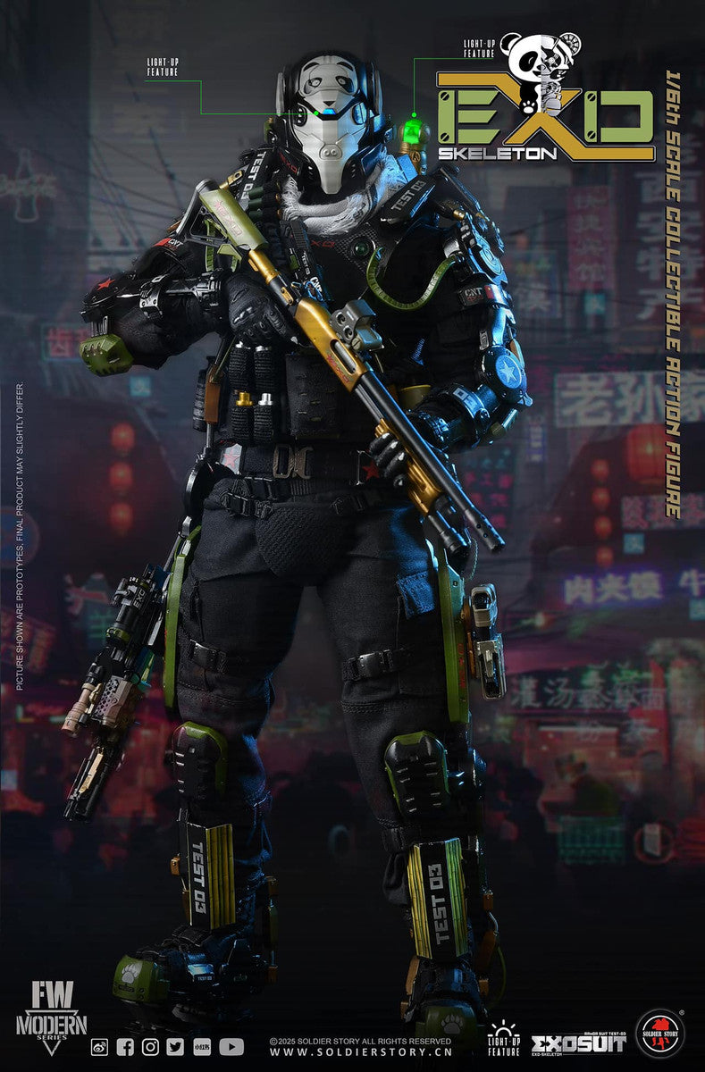 Preventa Figura EXO-Skeleton Armor Suit Test -03 “Panda Division” (Standard version) marca Soldier Story SS141 escala 1/6