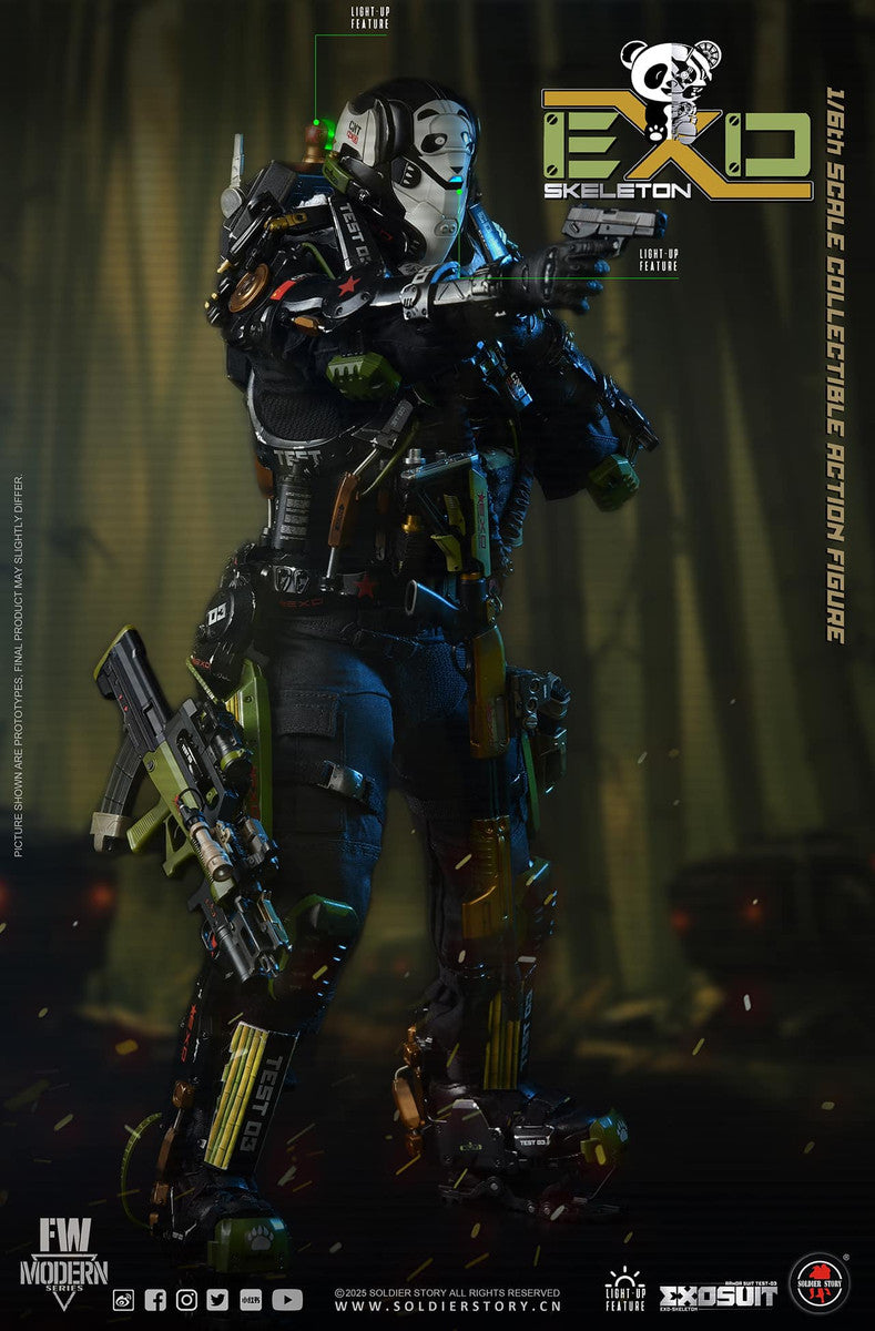 Preventa Figura EXO-Skeleton Armor Suit Test -03 “Panda Division” (Standard version) marca Soldier Story SS141 escala 1/6
