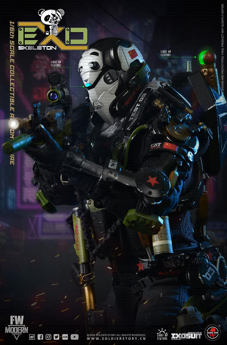 Preventa Figura EXO-Skeleton Armor Suit Test -03 “Panda Division” (Standard version) marca Soldier Story SS141 escala 1/6