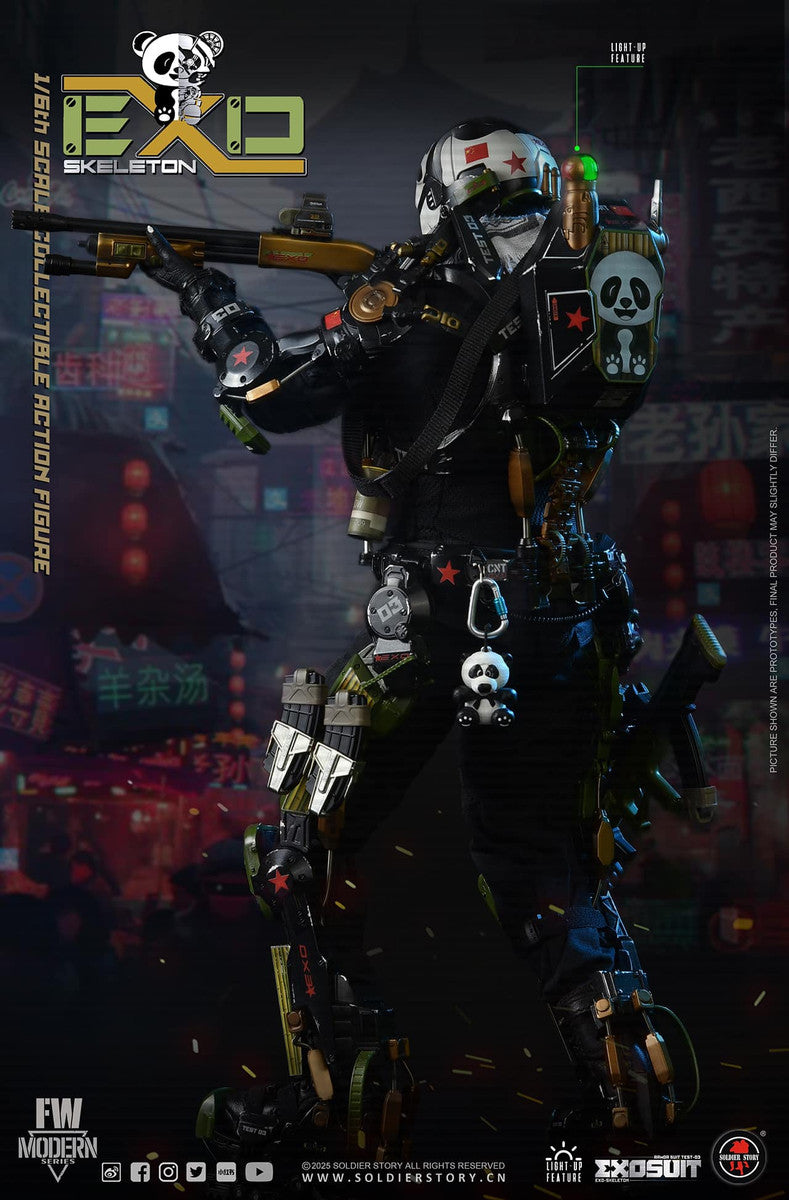 Preventa Figura EXO-Skeleton Armor Suit Test -03 “Panda Division” (Standard version) marca Soldier Story SS141 escala 1/6