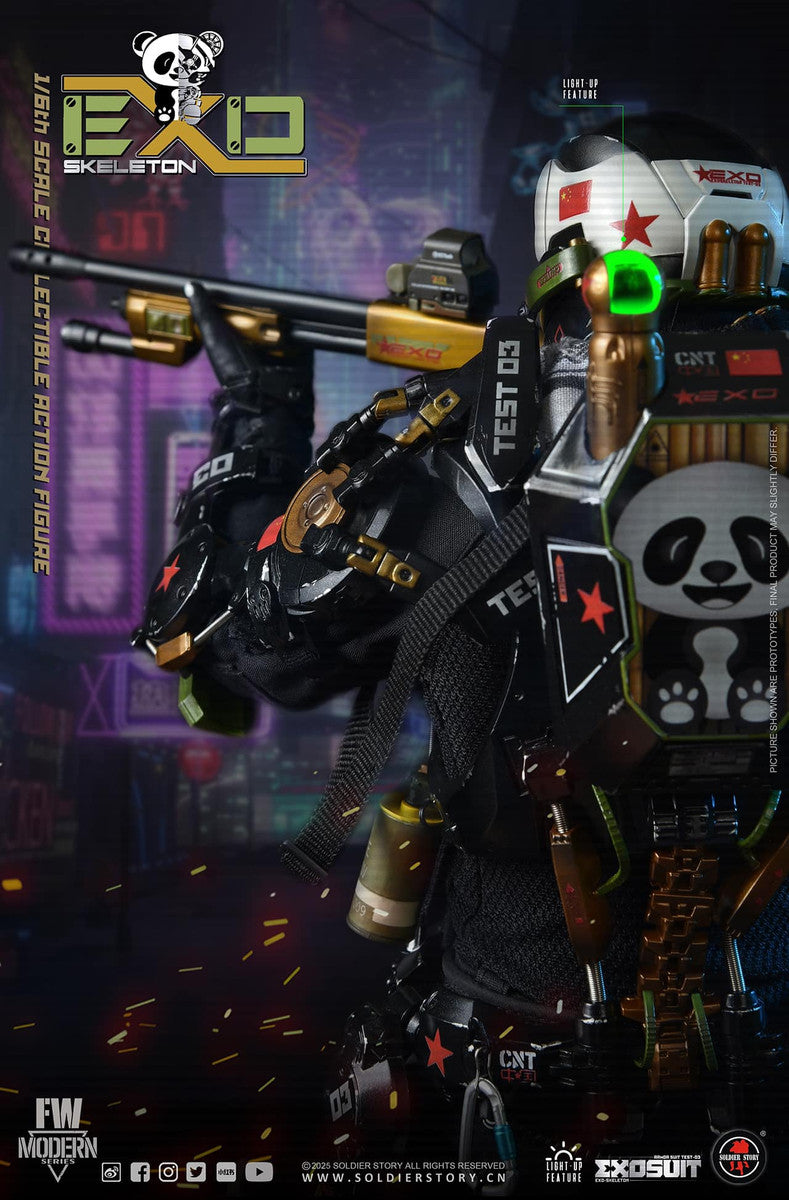 Preventa Figura EXO-Skeleton Armor Suit Test -03 “Panda Division” (Standard version) marca Soldier Story SS141 escala 1/6