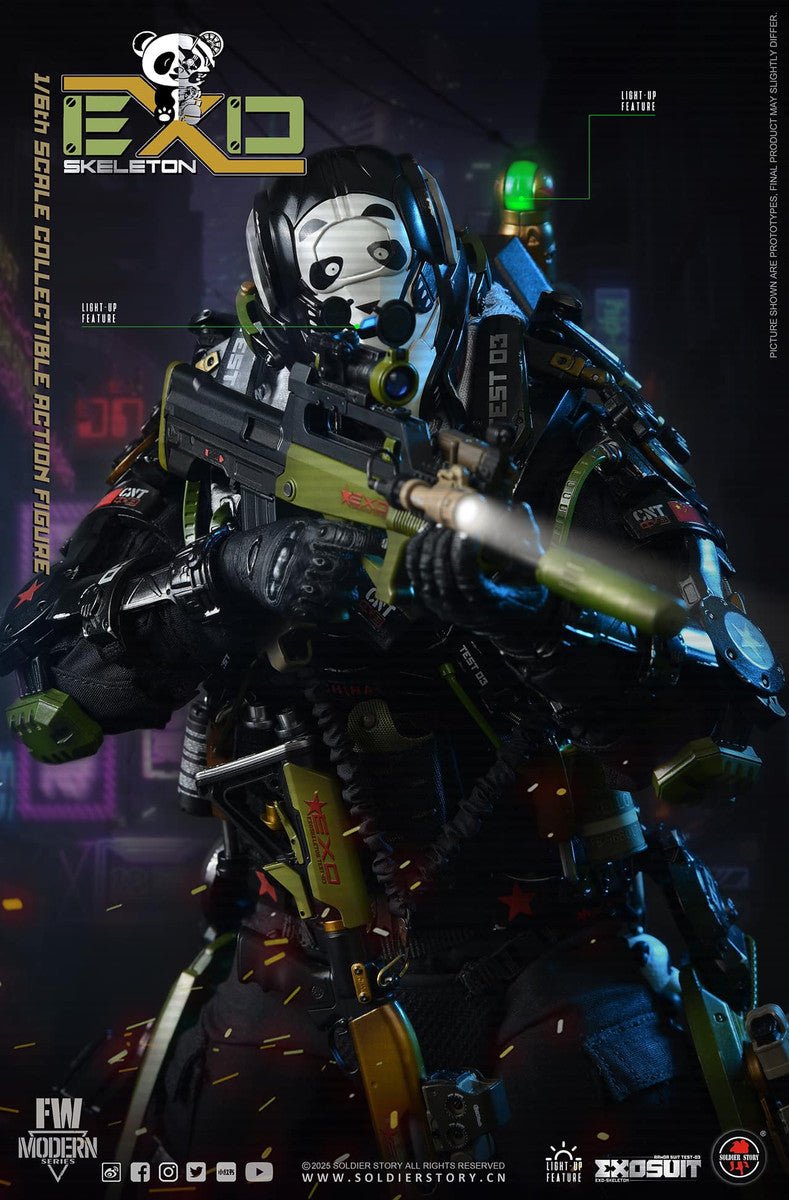 Preventa Figura EXO-Skeleton Armor Suit Test -03 “Panda Division” (Standard version) marca Soldier Story SS141 escala 1/6