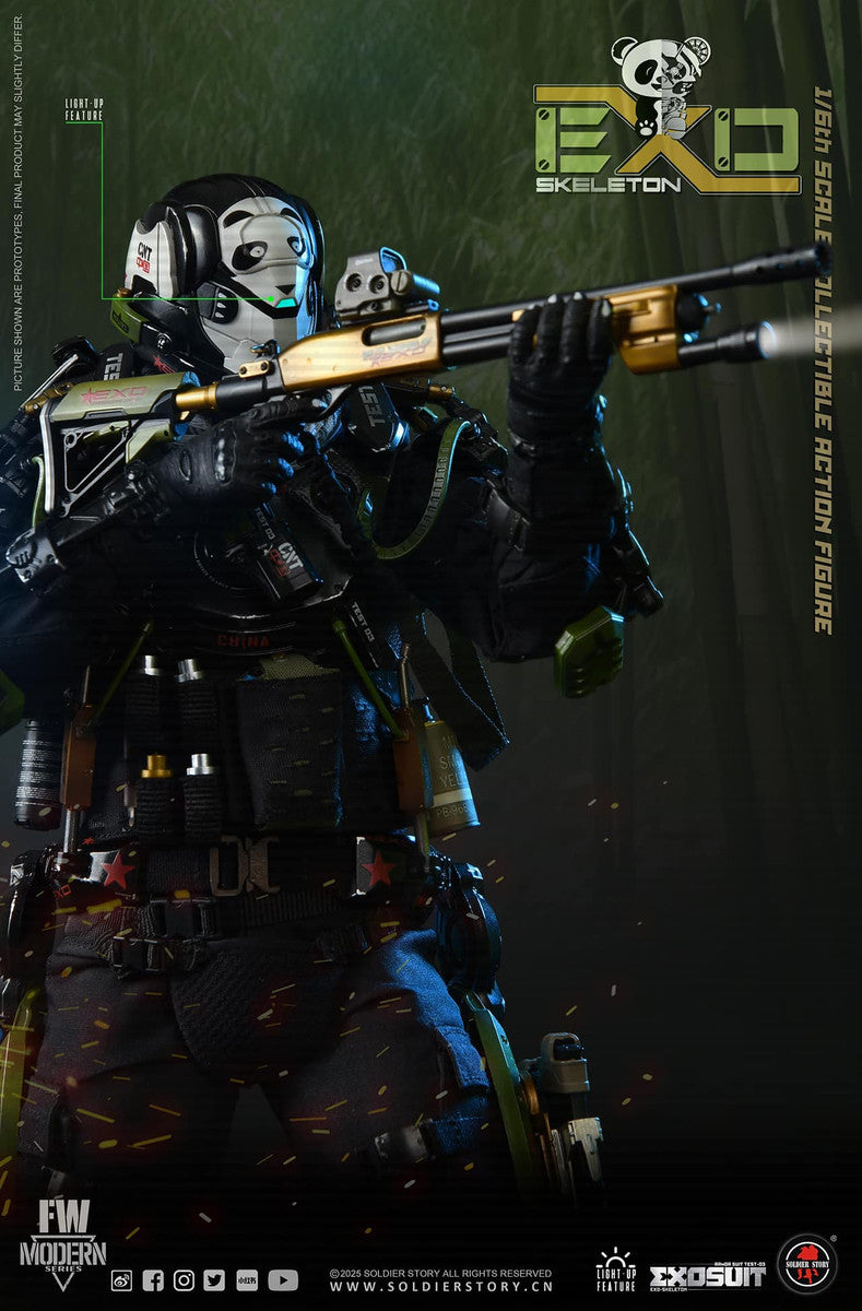 Preventa Figura EXO-Skeleton Armor Suit Test -03 “Panda Division” (Standard version) marca Soldier Story SS141 escala 1/6