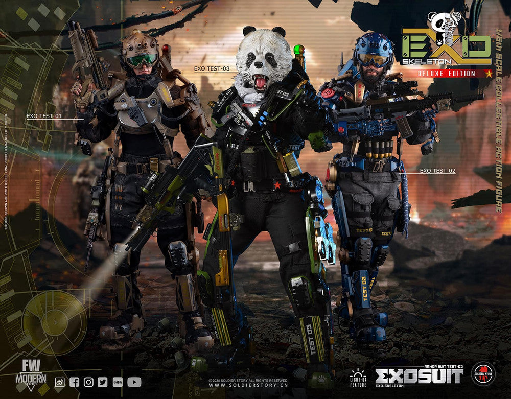 Preventa Figura EXO-Skeleton Armor Suit Test -03 “Panda Division” (Deluxe version) marca Soldier Story SS142 escala 1/6