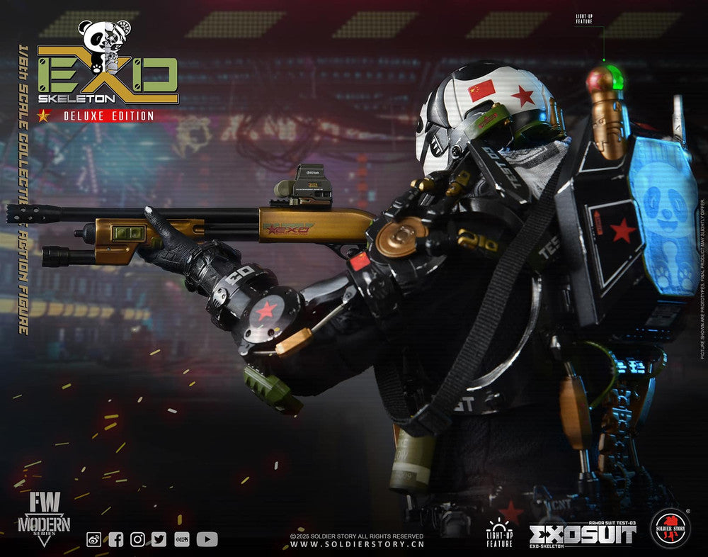 Preventa Figura EXO-Skeleton Armor Suit Test -03 “Panda Division” (Deluxe version) marca Soldier Story SS142 escala 1/6