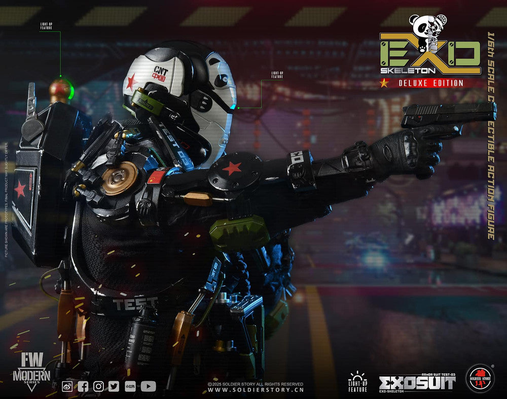 Preventa Figura EXO-Skeleton Armor Suit Test -03 “Panda Division” (Deluxe version) marca Soldier Story SS142 escala 1/6