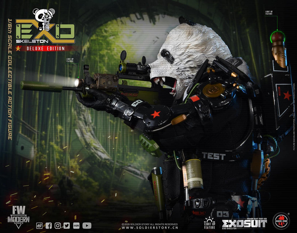 Preventa Figura EXO-Skeleton Armor Suit Test -03 “Panda Division” (Deluxe version) marca Soldier Story SS142 escala 1/6
