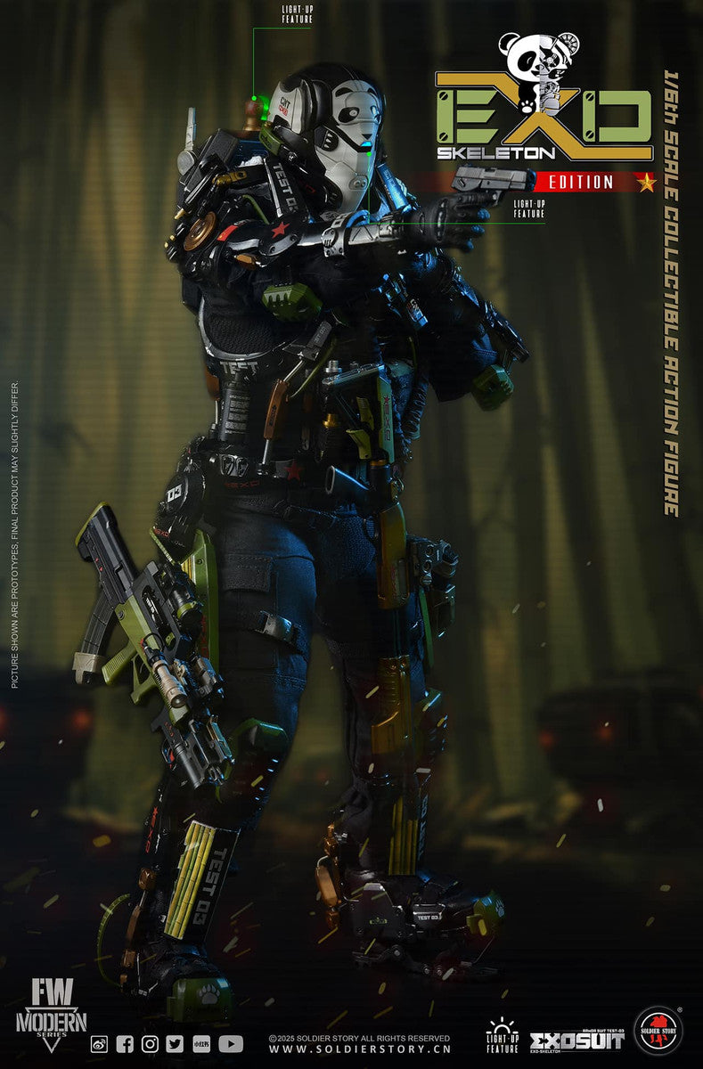 Preventa Figura EXO-Skeleton Armor Suit Test -03 “Panda Division” (Deluxe version) marca Soldier Story SS142 escala 1/6