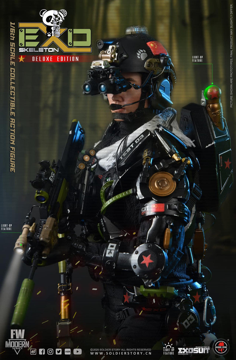 Preventa Figura EXO-Skeleton Armor Suit Test -03 “Panda Division” (Deluxe version) marca Soldier Story SS142 escala 1/6