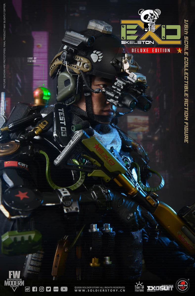 Preventa Figura EXO-Skeleton Armor Suit Test -03 “Panda Division” (Deluxe version) marca Soldier Story SS142 escala 1/6