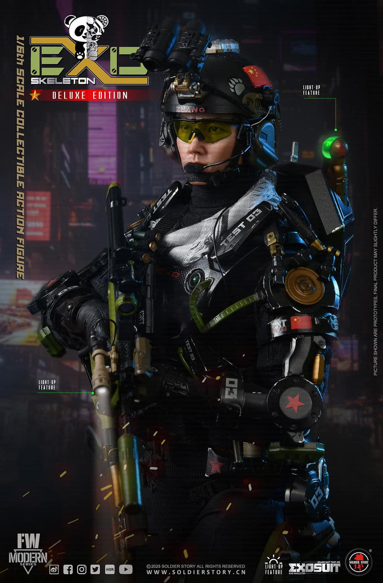 Preventa Figura EXO-Skeleton Armor Suit Test -03 “Panda Division” (Deluxe version) marca Soldier Story SS142 escala 1/6