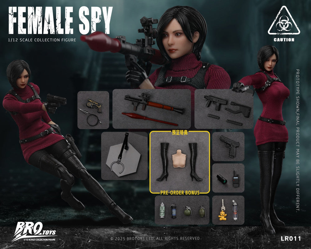 Preventa Figura Female Spy marca Brotoys LR011 escala pequeña 1/12