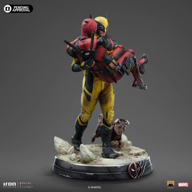 Preventa Estatua Deadpool & Wolverine (Dogpool) Deluxe (Limited Edition) - Deadpool & Wolverine marca Iron Studios escala de arte 1/10
