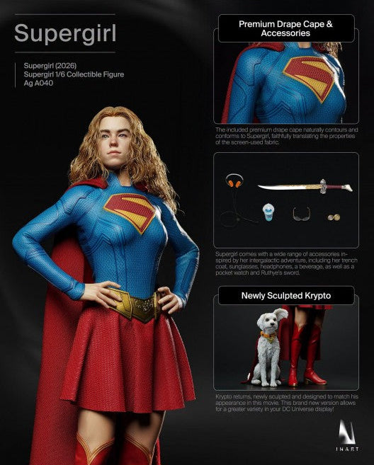 Preventa Figura SUPERGIRL (Rooted Hair) - Supergirl (2026) marca INART A040 Queen Studio escala 1/6