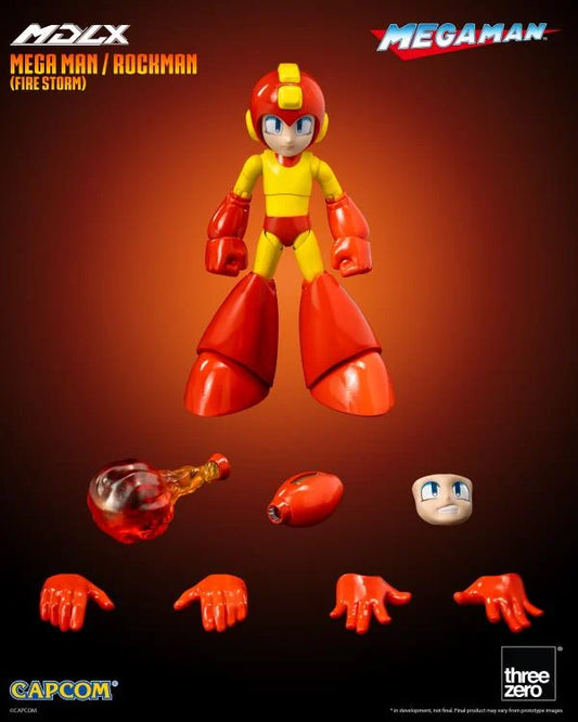 Pedido Figura MDLX Mega Man (Fire Storm version) (Exclusive) - Mega Man / Rockman marca Threezero 3Z0574 escala 1/12