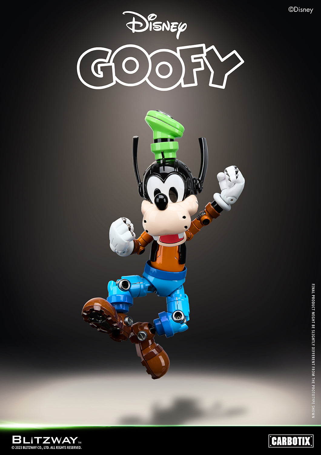 Pedido Figura Goofy (DIECAST) - Disney Carbotix Series marca Blitzway BW-CA-10504 (20.7 cm)