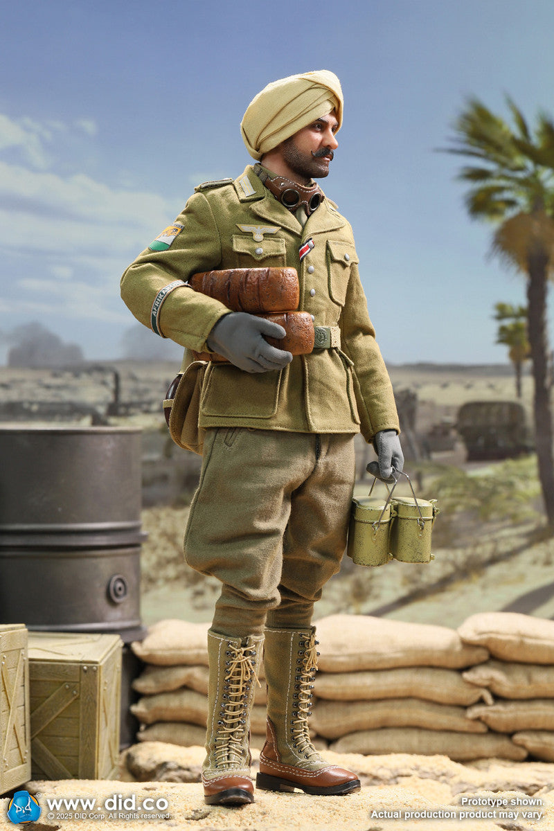Preventa Figura Ishaan & Panzer Commander (2 cabezas 1 cuerpo) - Stauffenberg - WWII German Africa Corps Supply Duty marca DID V80185 escala 1/6