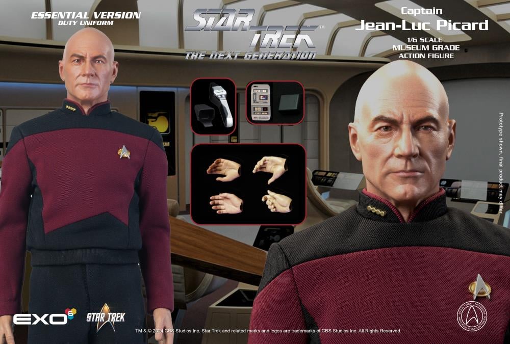 Pedido Figura Captain Jean-Luc Picard (Essential Duty Uniform version) - Star Trek: The Next Generation marca EXO-6 EXO-01-019-EDM escala 1/6