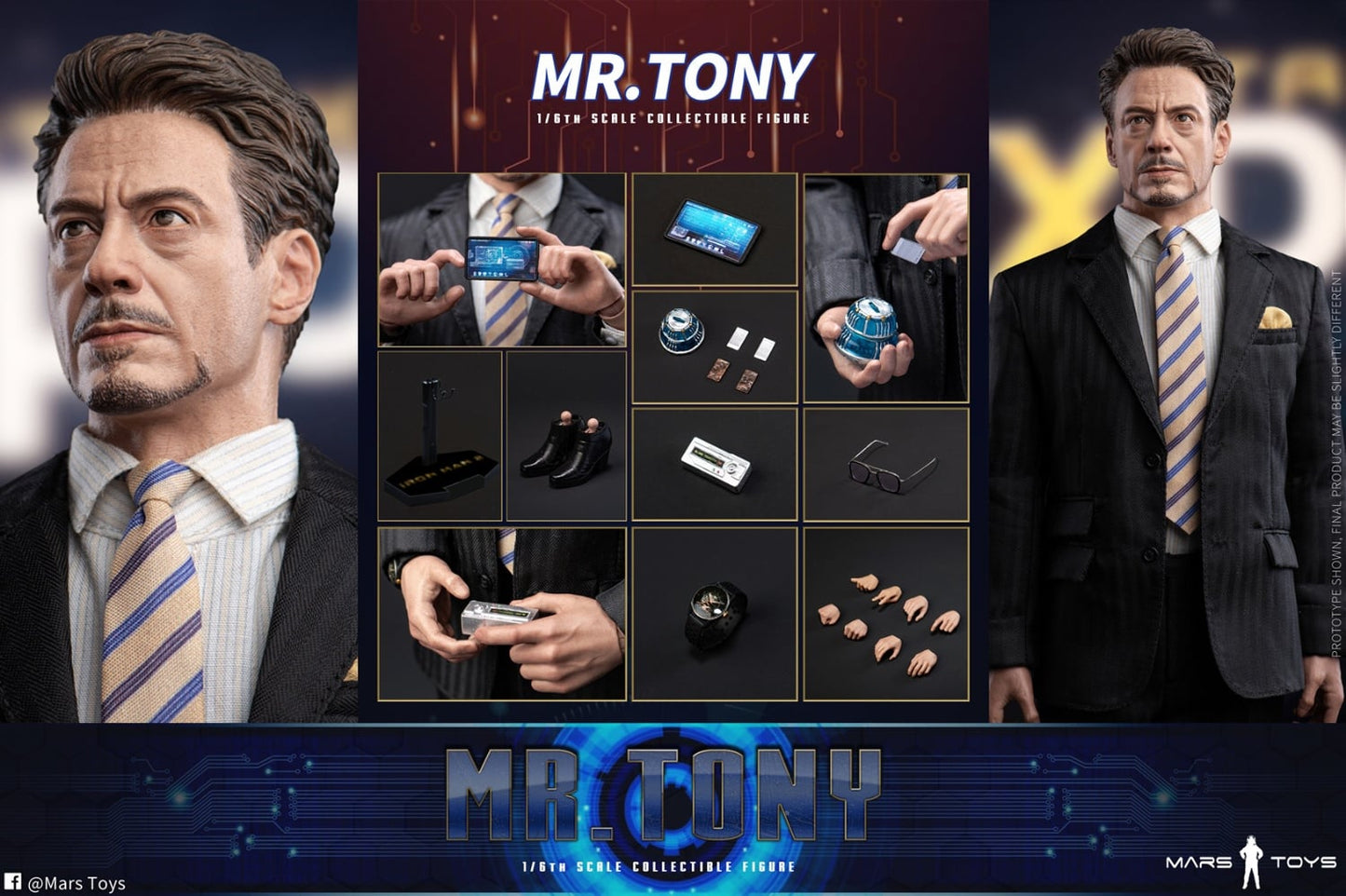Figura Mr. Tony Court Set marca Mars Toys MAT006 escala 1/6