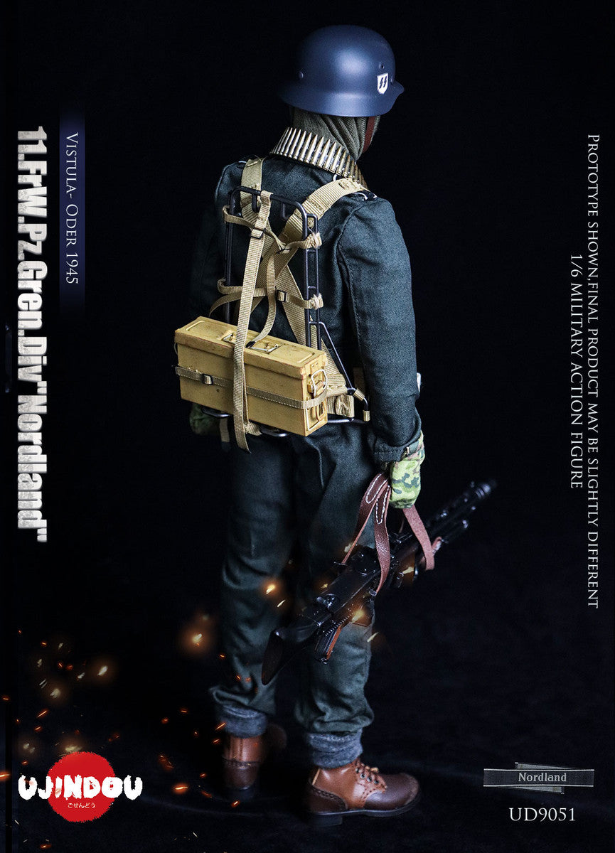 Preventa Figura WWII 11.FrW.Pz.Gren.Div "Nordland" - Vistula- Oder 1945 marca Ujindou UD9051 escala 1/6