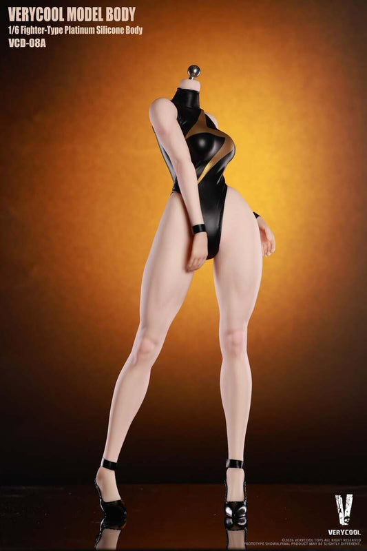 Preventa Cuerpo Femenino de Silicona Platino - Tipo Luchadora (3 versiones) marca Verycool VCD-08 escala 1/6