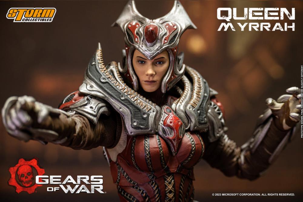 Preventa Figura Queen Myrrah - Gears of War marca Storm Collectibles escala pequeña 1/12