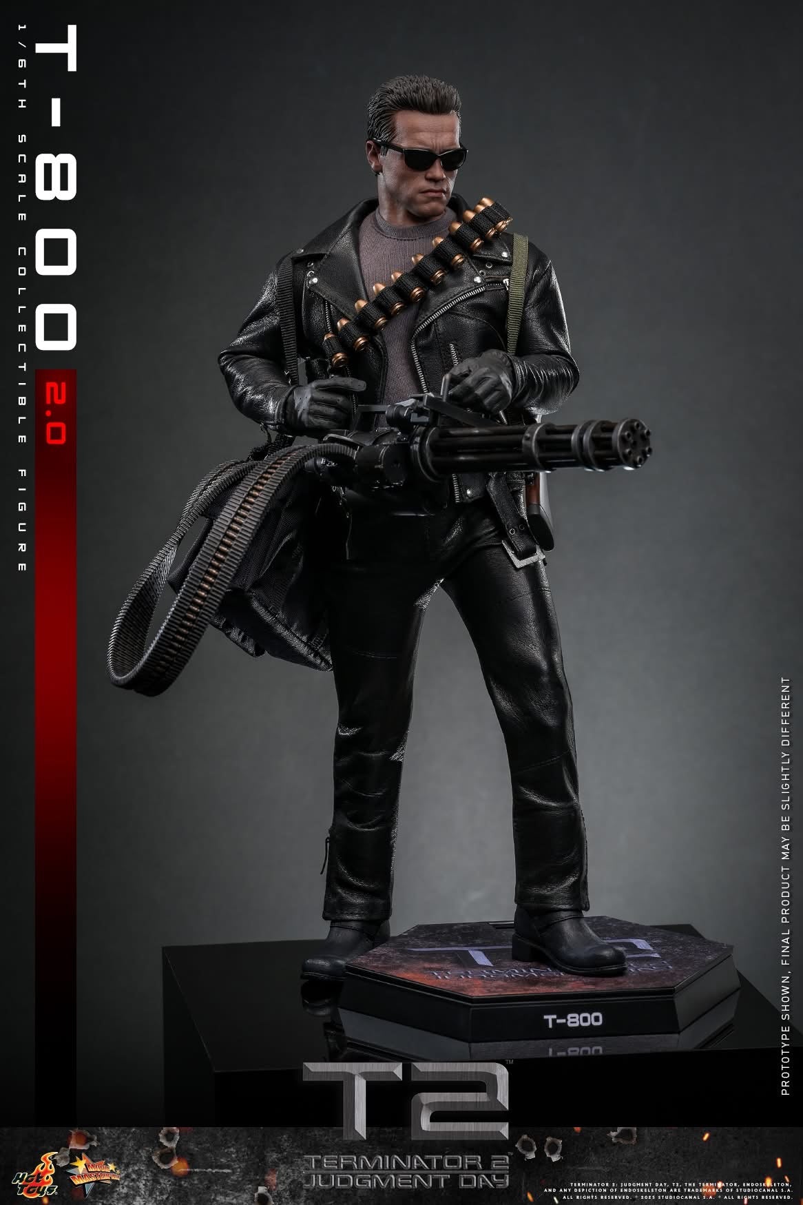 Preventa Figura T-800 (2.0) - Terminator 2: Judgment Day marca Hot Toys MMS795 escala 1/6