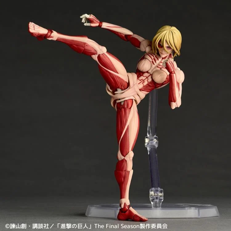 Preventa Figura Female Titan (Annie Leonhart) - Attack on Titan / Shingeki no Kyojin - Amazing Yamaguchi Revoltech marca Kaiyodo NR068 (16 cm)