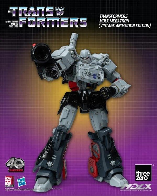 Pedido Figura MDLX Megatron (Vintage Animation) Exclusive 40th Aniversary - Transformers marca Threezero 3Z0694 (18 cm)