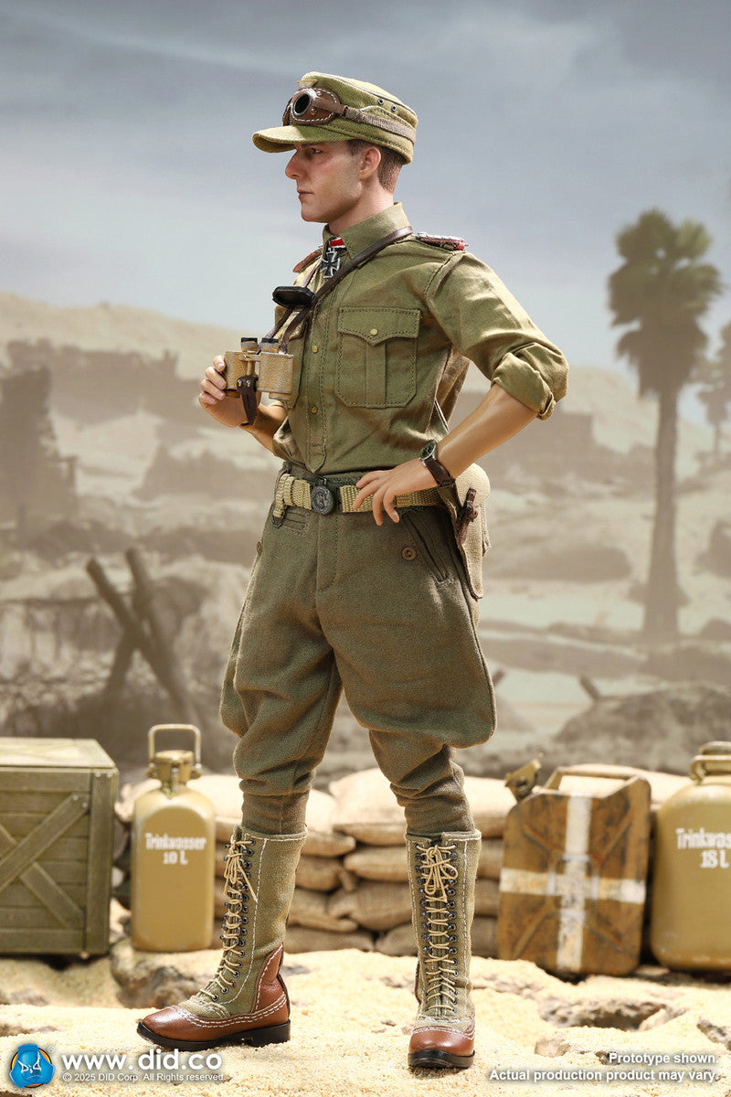 Preventa Figura Ishaan & Panzer Commander (2 cabezas 1 cuerpo) - Stauffenberg - WWII German Africa Corps Supply Duty marca DID V80185 escala 1/6
