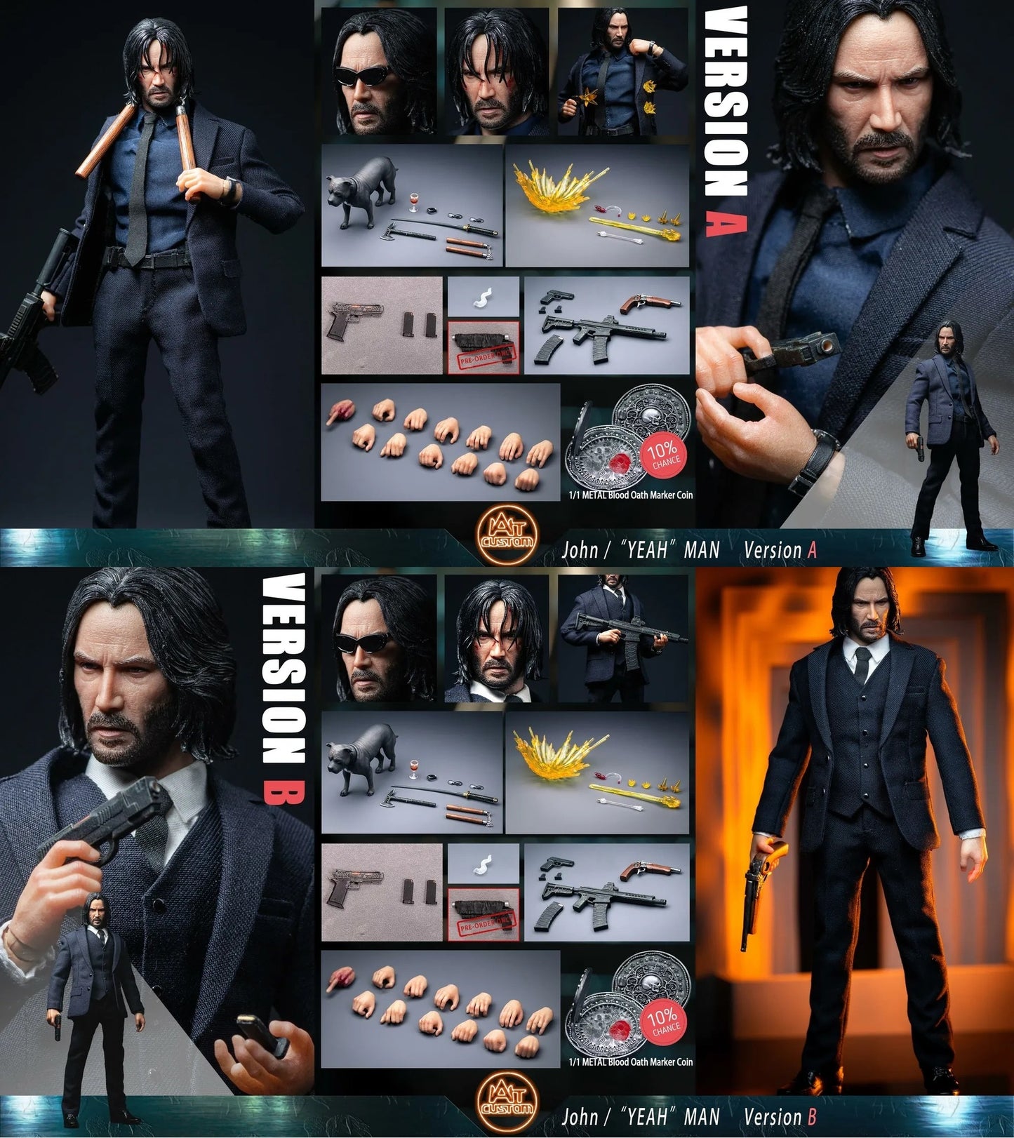 Preventa Figura John Yeah Man (2 versiones) marca Aton Custom escala pequeña 1/12