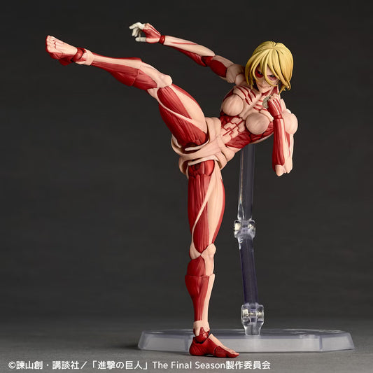 Preventa Figura Female Titan (Annie Leonhart) - Shingeki no Kyojin (Attack on Titan) - Amazing Yamaguchi Revoltech NR156 marca Kaiyodo (17 cm) (relanzamiento)