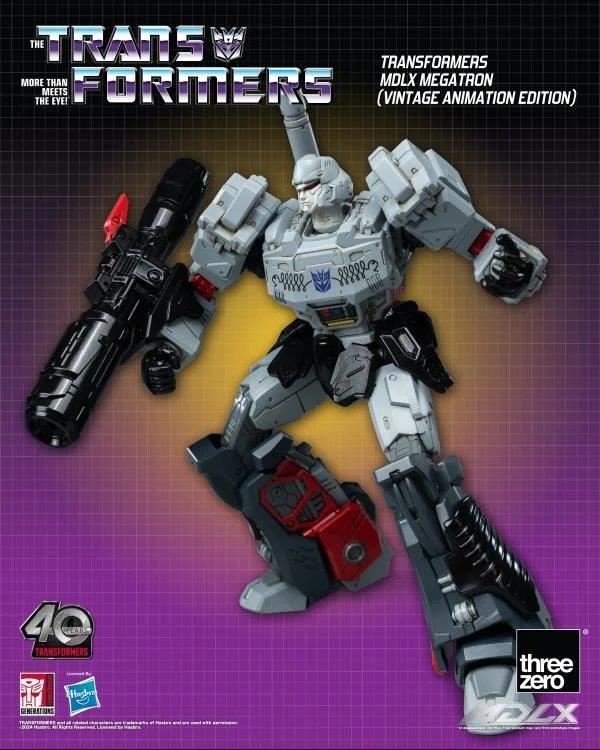 Pedido Figura MDLX Megatron (Vintage Animation) Exclusive 40th Aniversary - Transformers marca Threezero 3Z0694 (18 cm)