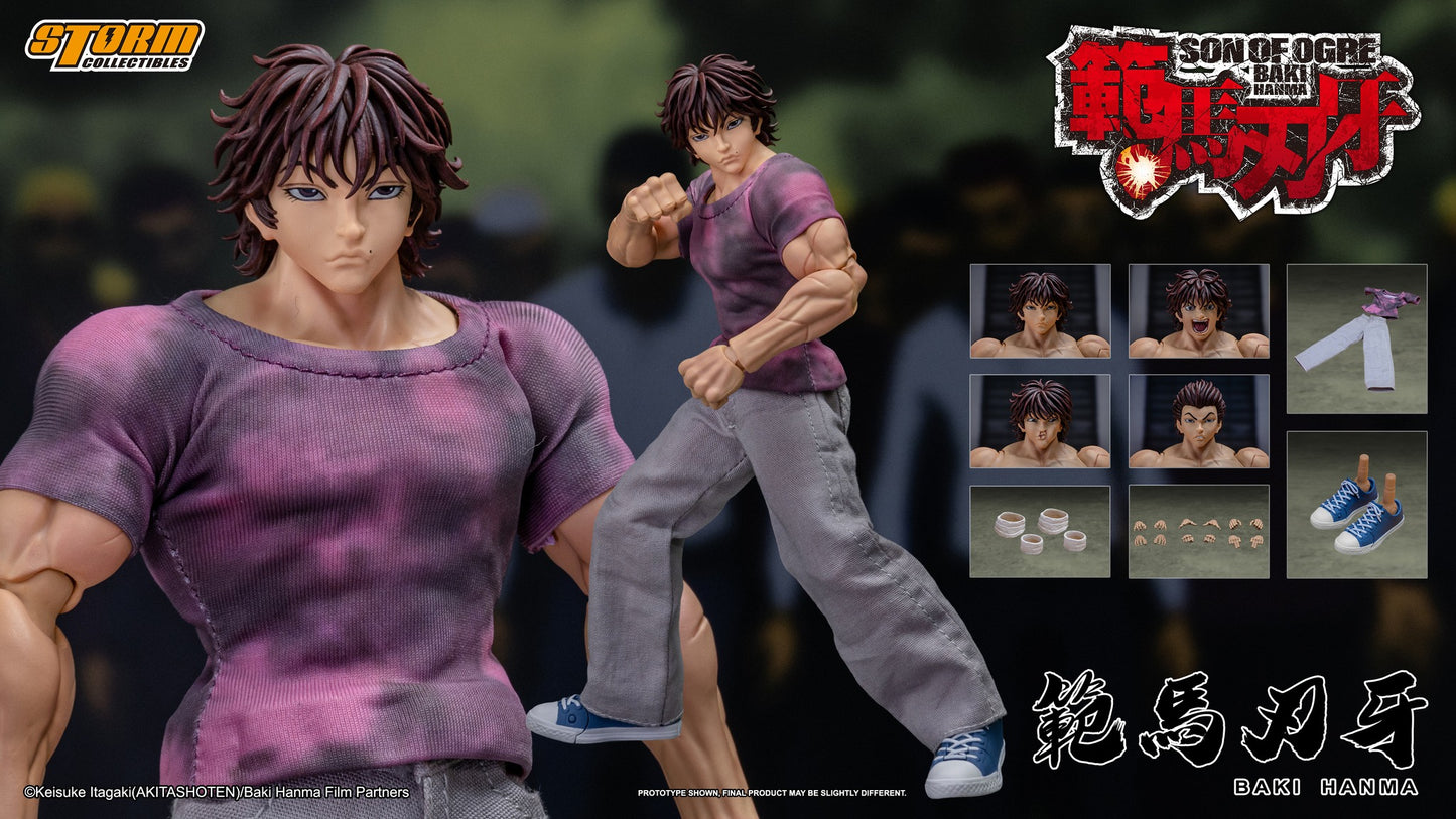 Pedido Figura Baki Hanma (Exclusive) - Baki Hanma: Son of Ogre marca Storm Collectibles KIBK05 escala pequeña 1/12