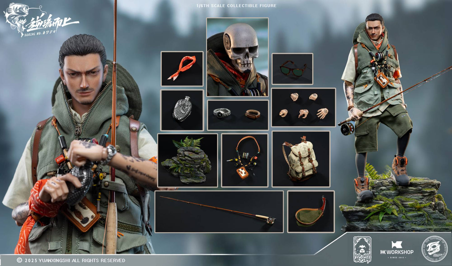 Preventa Figura Upstream/Fisherman Kawashima - Gongyushan Gathering Tide Series marca Yuanxingshi JC-010 escala 1/6