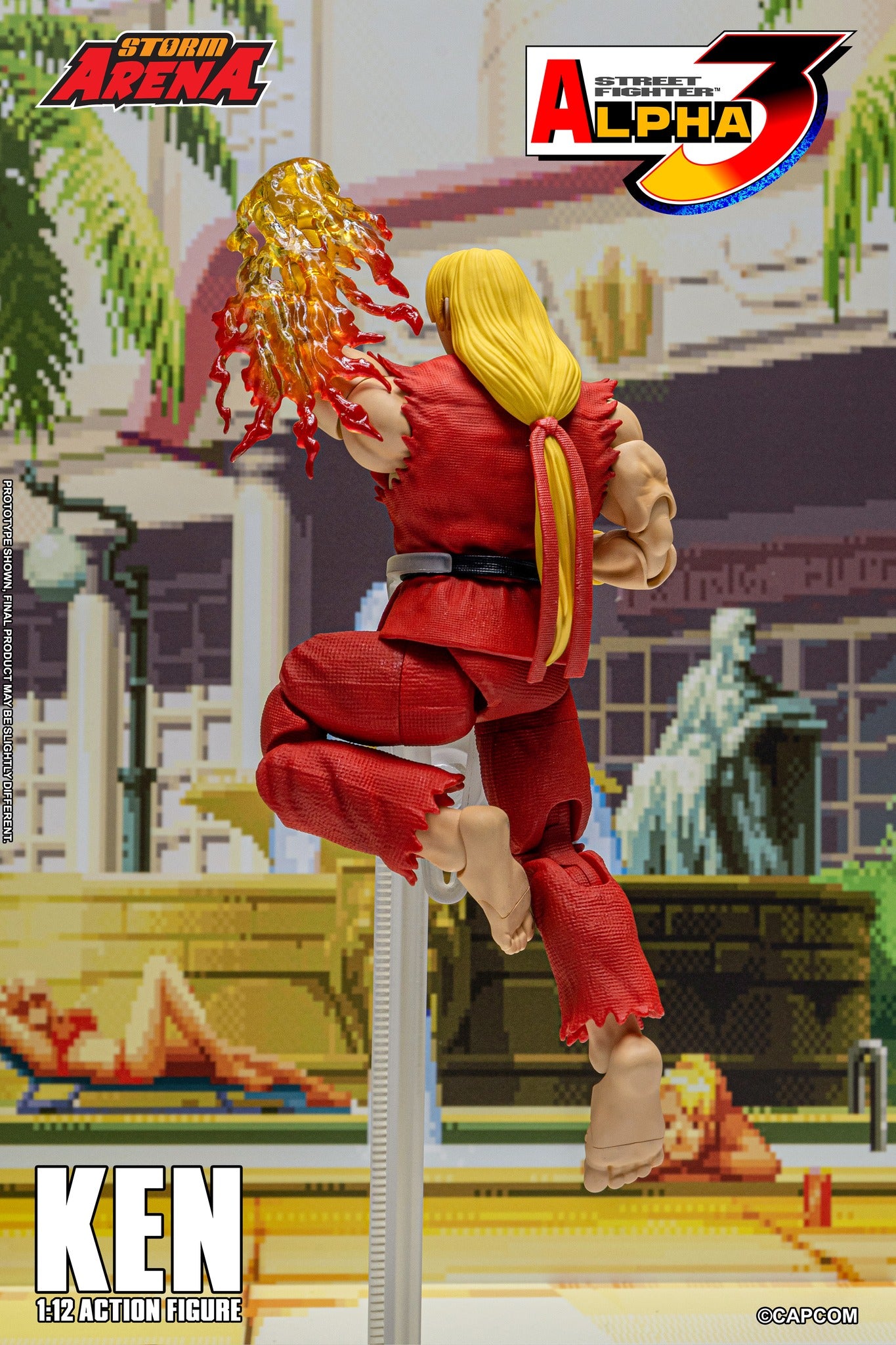 Preventa Figura KEN (Storm Arena) - Street Fighter Alpha 3 marca Storm Collectibles SFSA01 escala pequeña 1/12