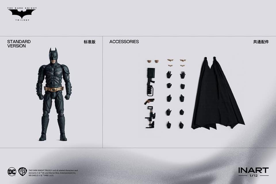 Preventa Figura Batman (Standard Version) - The Dark Knight Rises marca INART escala pequeña 1/12