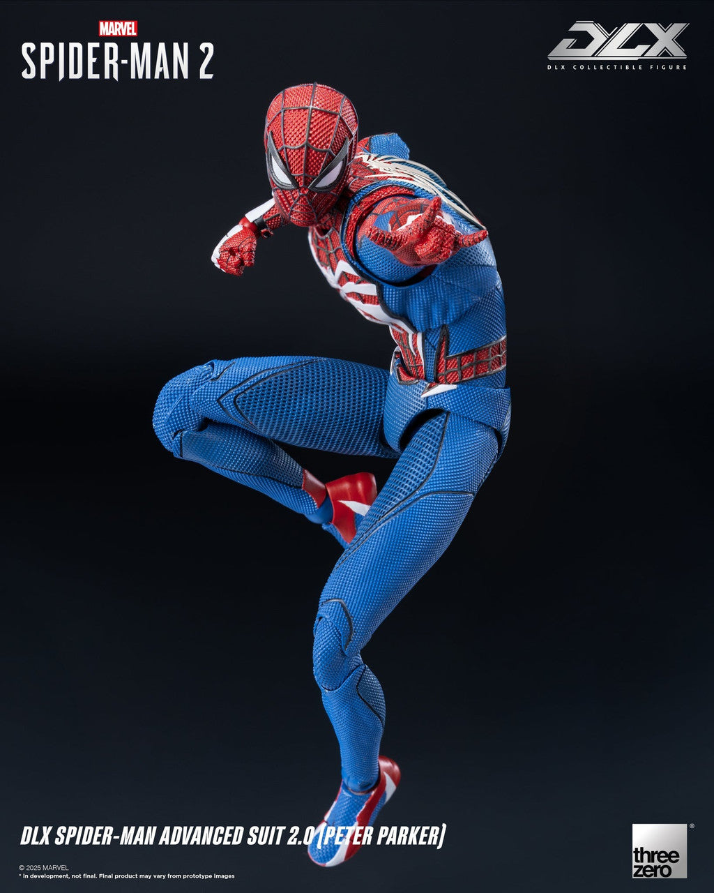 Preventa Figura DLX Spider-Man 2 Advanced Suit 2.0 (Peter Parker) marca Threezero 3Z0936 escala 1/12