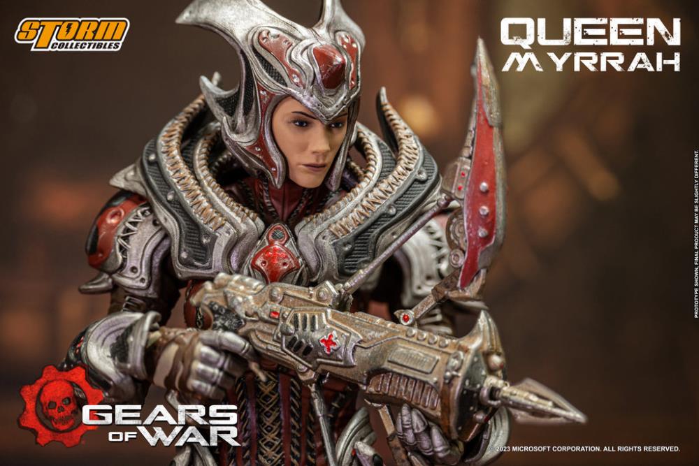Preventa Figura Queen Myrrah - Gears of War marca Storm Collectibles escala pequeña 1/12