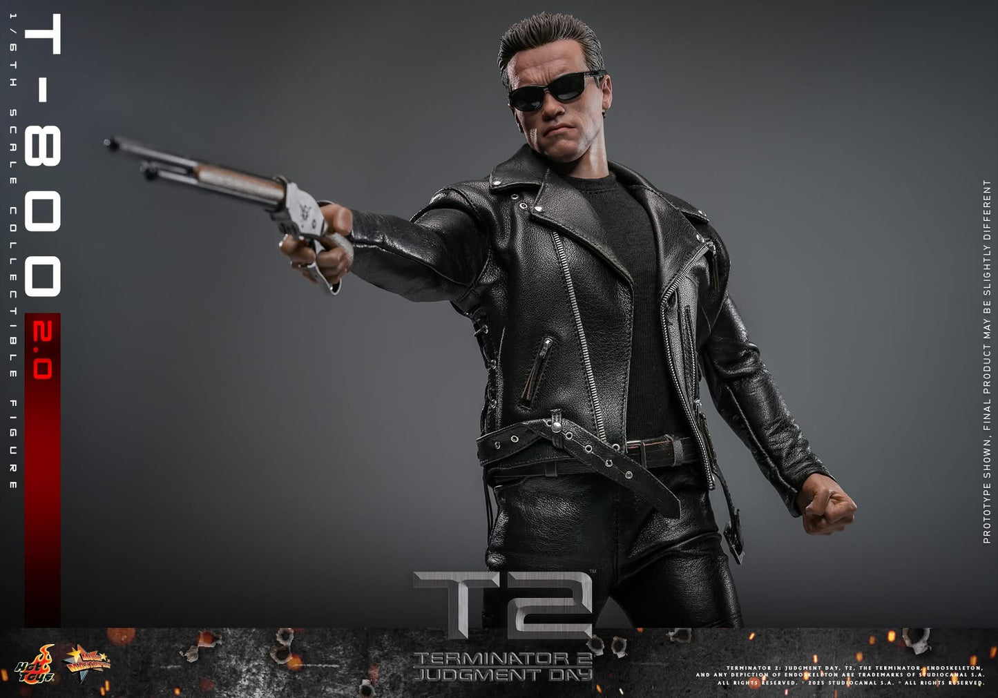 Preventa Figura T-800 (2.0) - Terminator 2: Judgment Day marca Hot Toys MMS795 escala 1/6