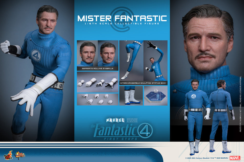 Preventa Figura Mister Fantastic / Señor Fantástico - The Fantastic Four: First Steps marca Hot Toys MMS821 escala 1/6